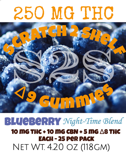 THC Gummies : 250 - 300 mg