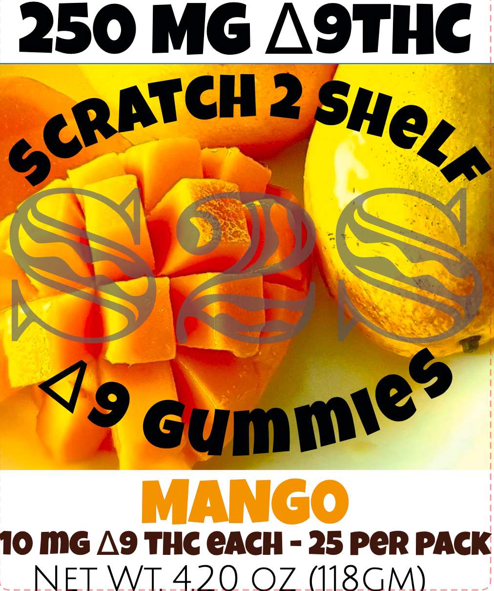 THC Gummies : 250 - 300 mg